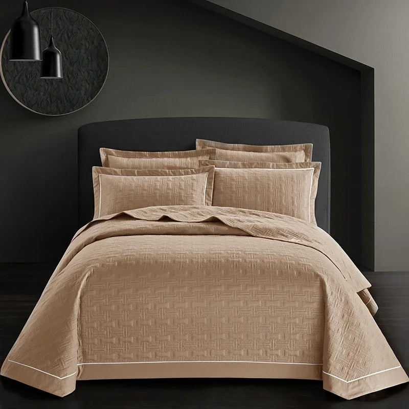 A stylish bedding set from Haile Cozzie Soles LLC