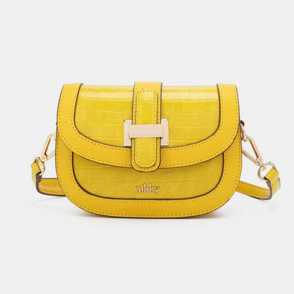 Nicole Lee USA Croc Embossed Crossbody Bag