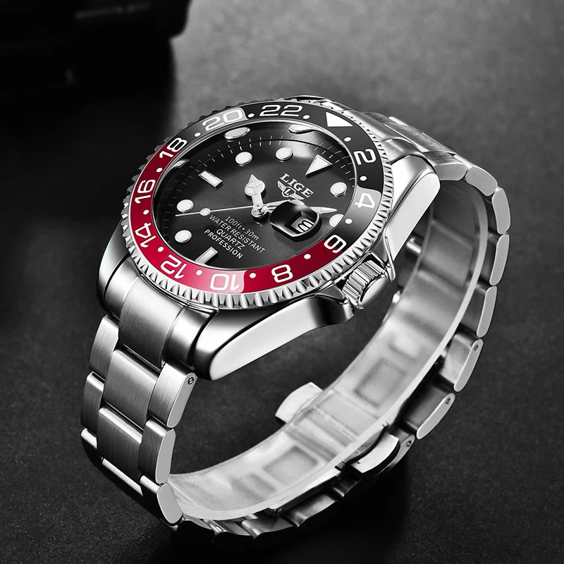 Stylish Waterproof Quartz Watch for Men - Luminous Date Display