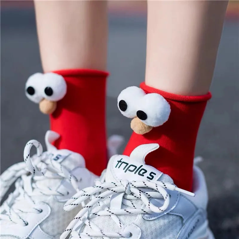 3D Eyes Designer Fashion Happy Cute Socks