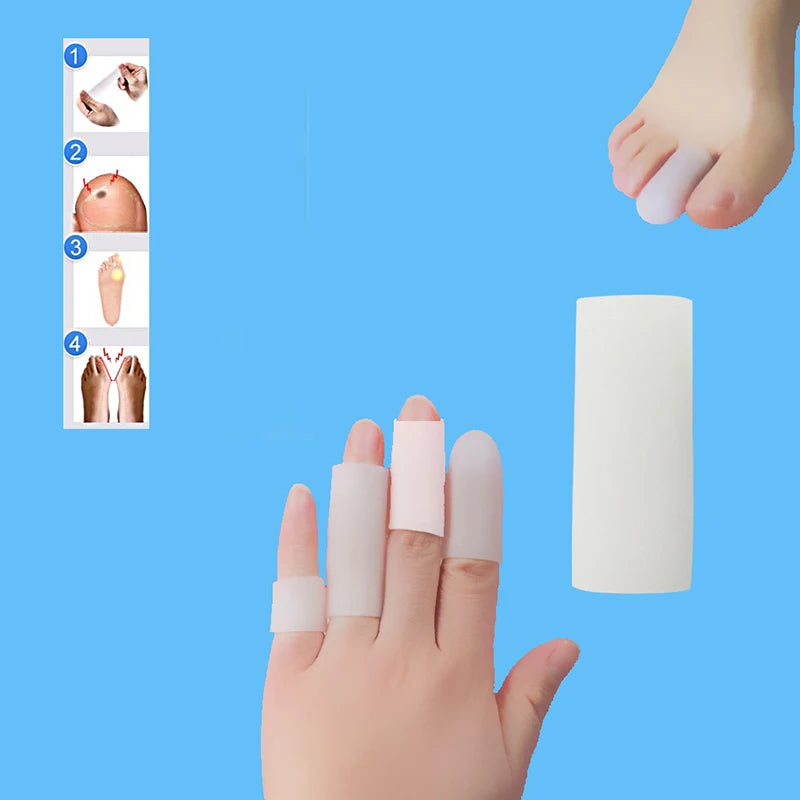 10 Pcs Silicone Gel Finger & Toe Protectors