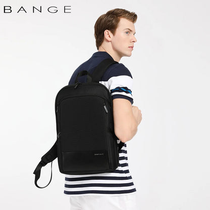 BANGE Waterproof 15.6" Laptop Backpack - Stylish Men's Travel Bag