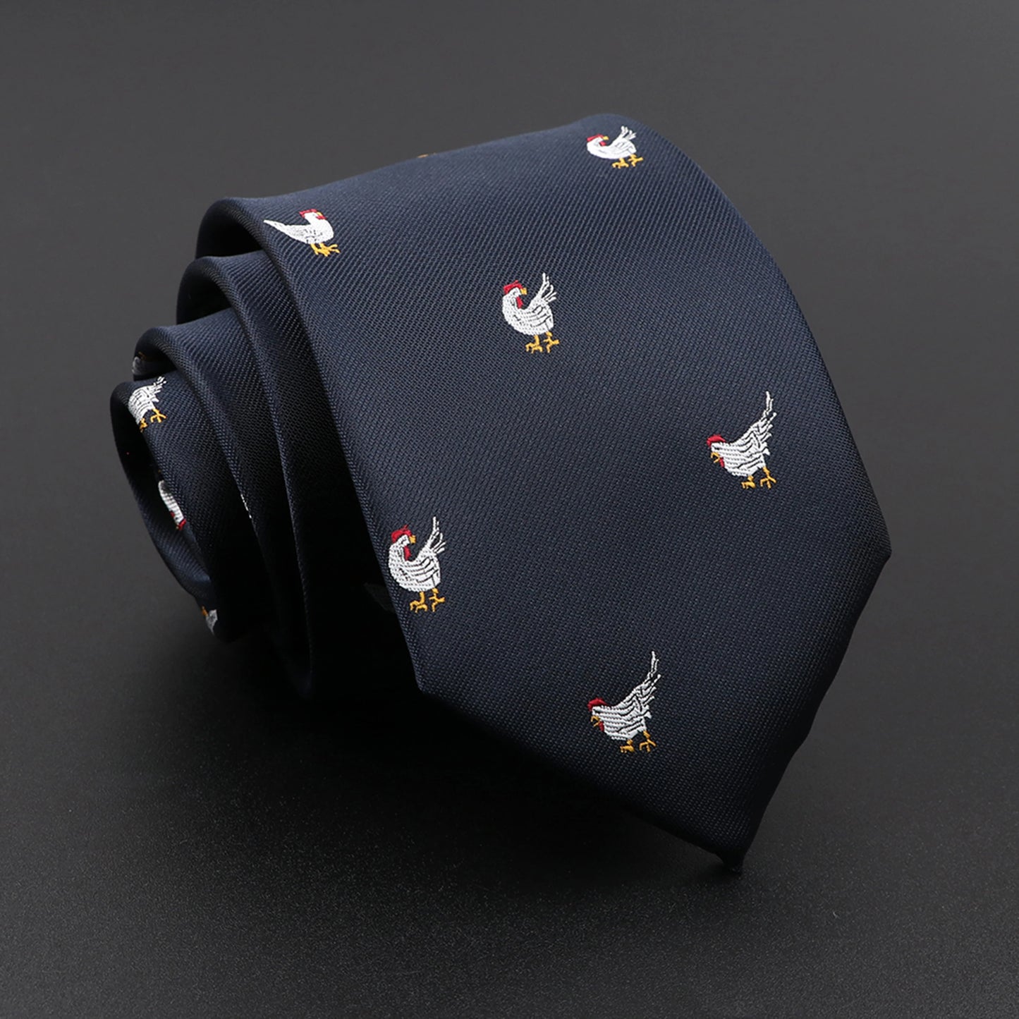 Novelty Men's Floral &amp; Geometric Tie - Red &amp; Blue