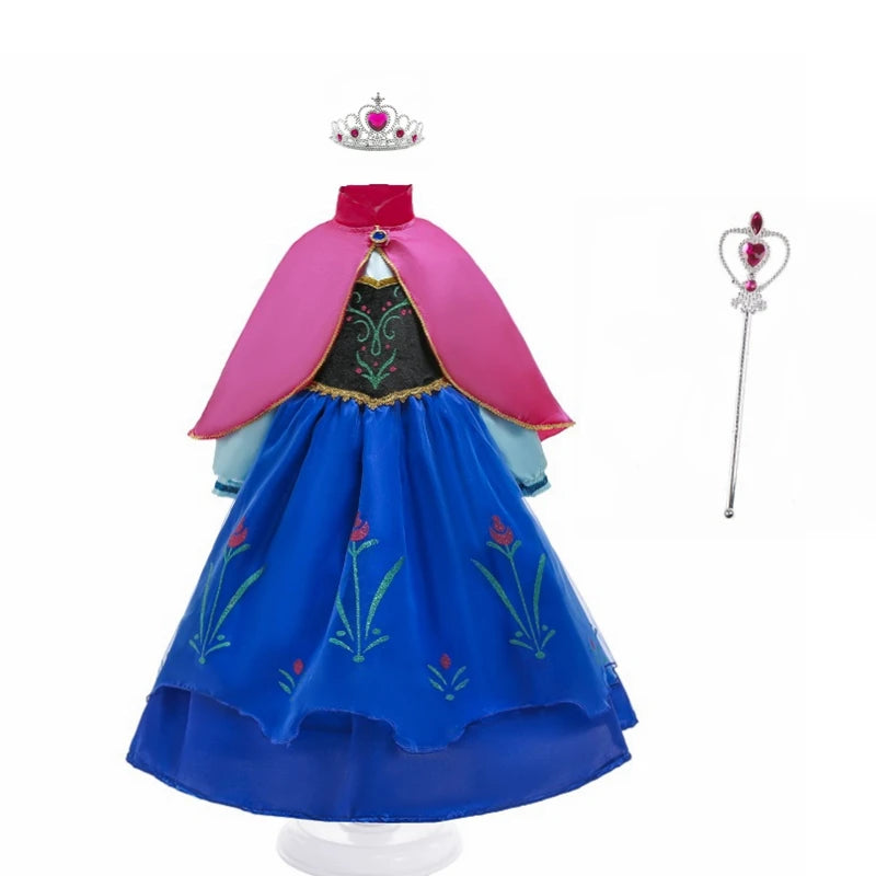 Princess Costume Girl Anna Dress