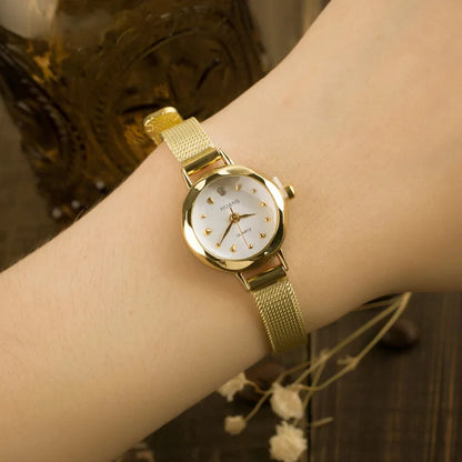 Women's Gold Casual Quartz Bracelet Watch