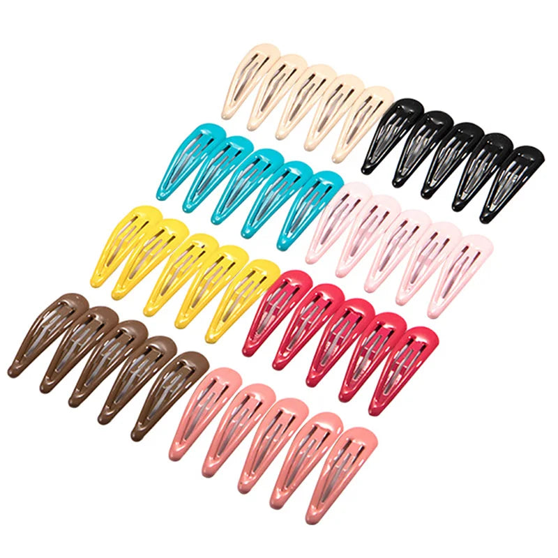 Girls Cute Colorful Waterdrop Shape Hairpins