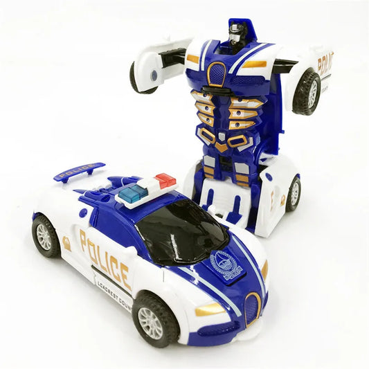 One-Key Transform Robot Car Toy – Fun for Kids