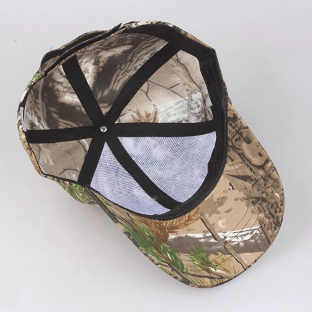 Unisex Quick-Drying Jungle Camo Baseball Cap – Outdoor Sunscreen Fishing Hat