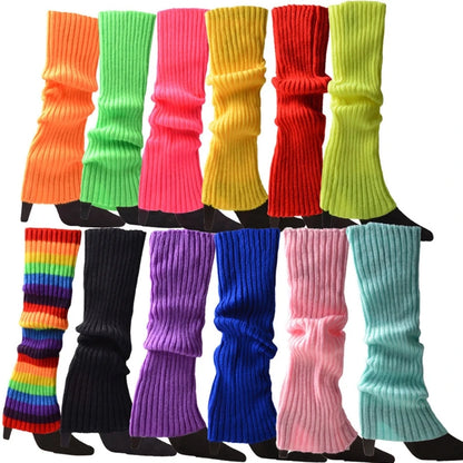 Women's 80s Neon Knit Leg Warmers Series 2