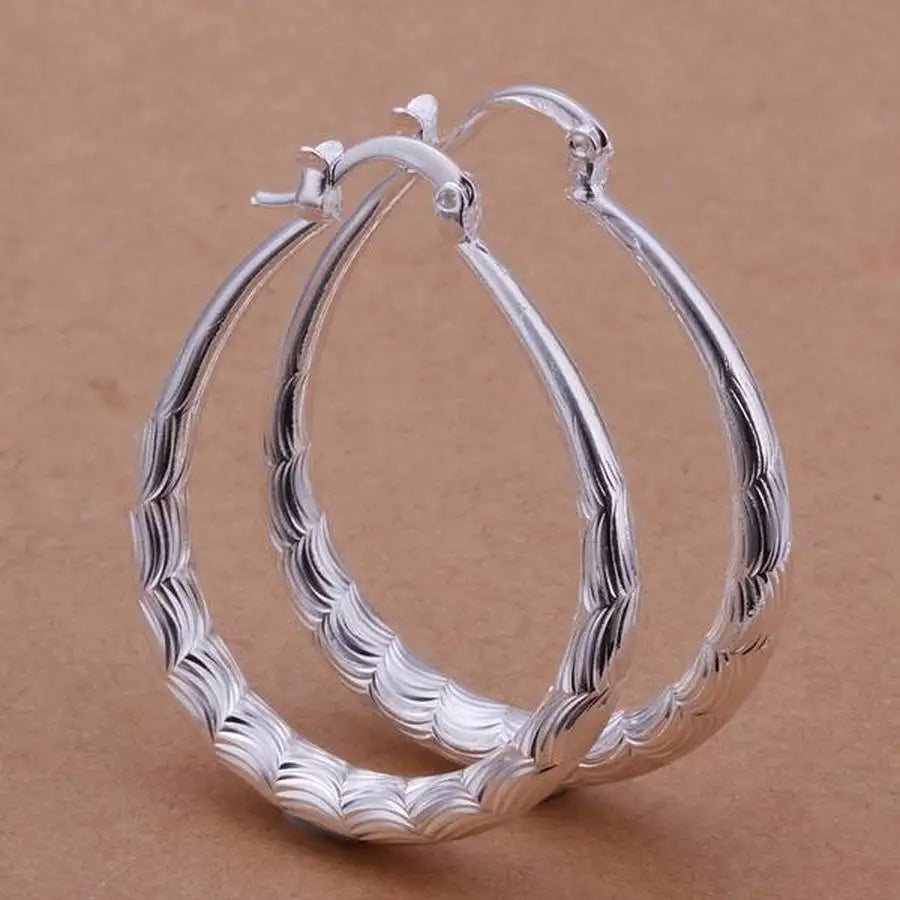 Elegant 925 Sterling Silver Wedding Earrings for Women