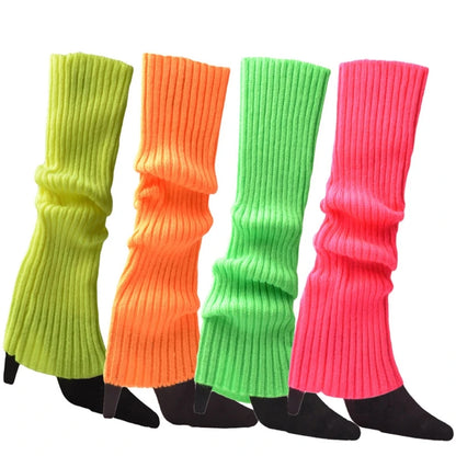 Women's 80s Neon Knit Leg Warmers Series 2