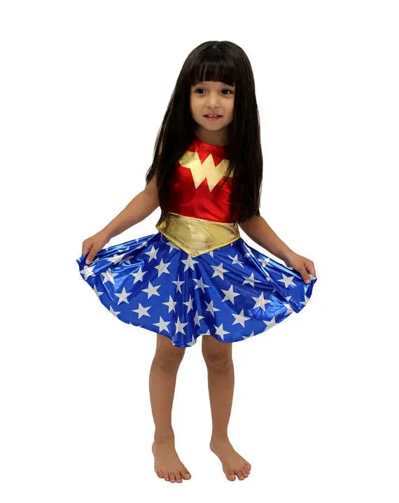 Superhero Girls TuTu Dress Halloween Costume (3-9 Years)