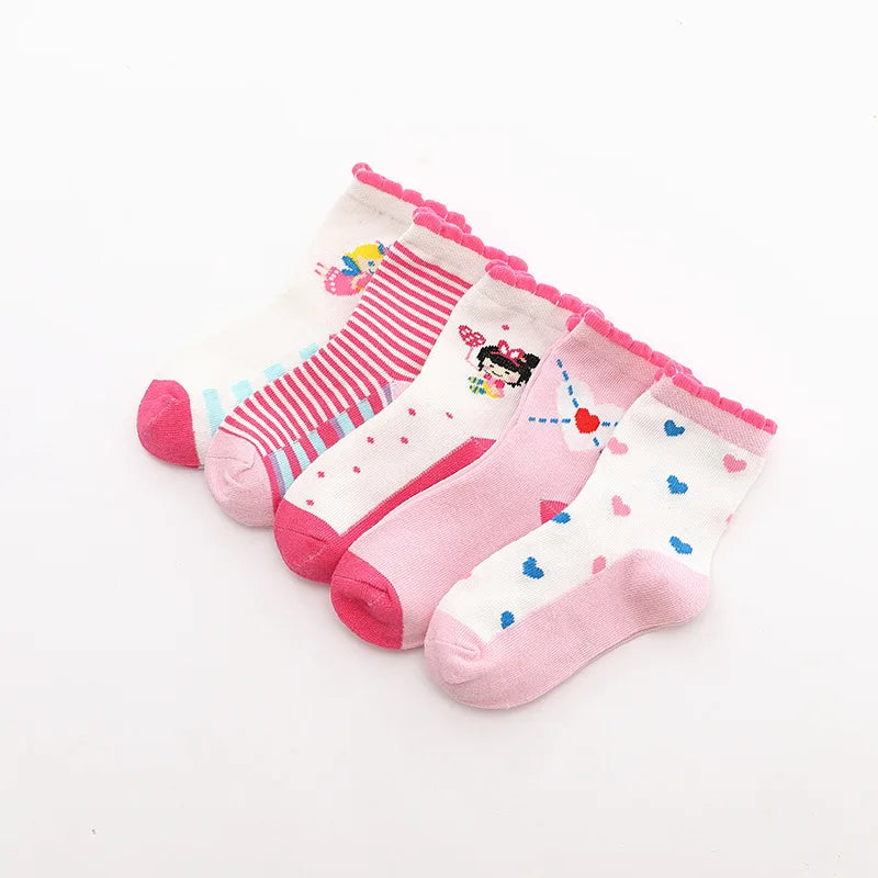 Pink Me Not Kids' Socks (5 Pairs)