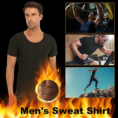 Men's Sauna Vest Compression Shirt for Workout & Body Shaping