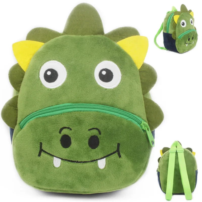 Baby Cartoon Animal Plush Backpack | Cute Mini School Bag for 0-3 Years