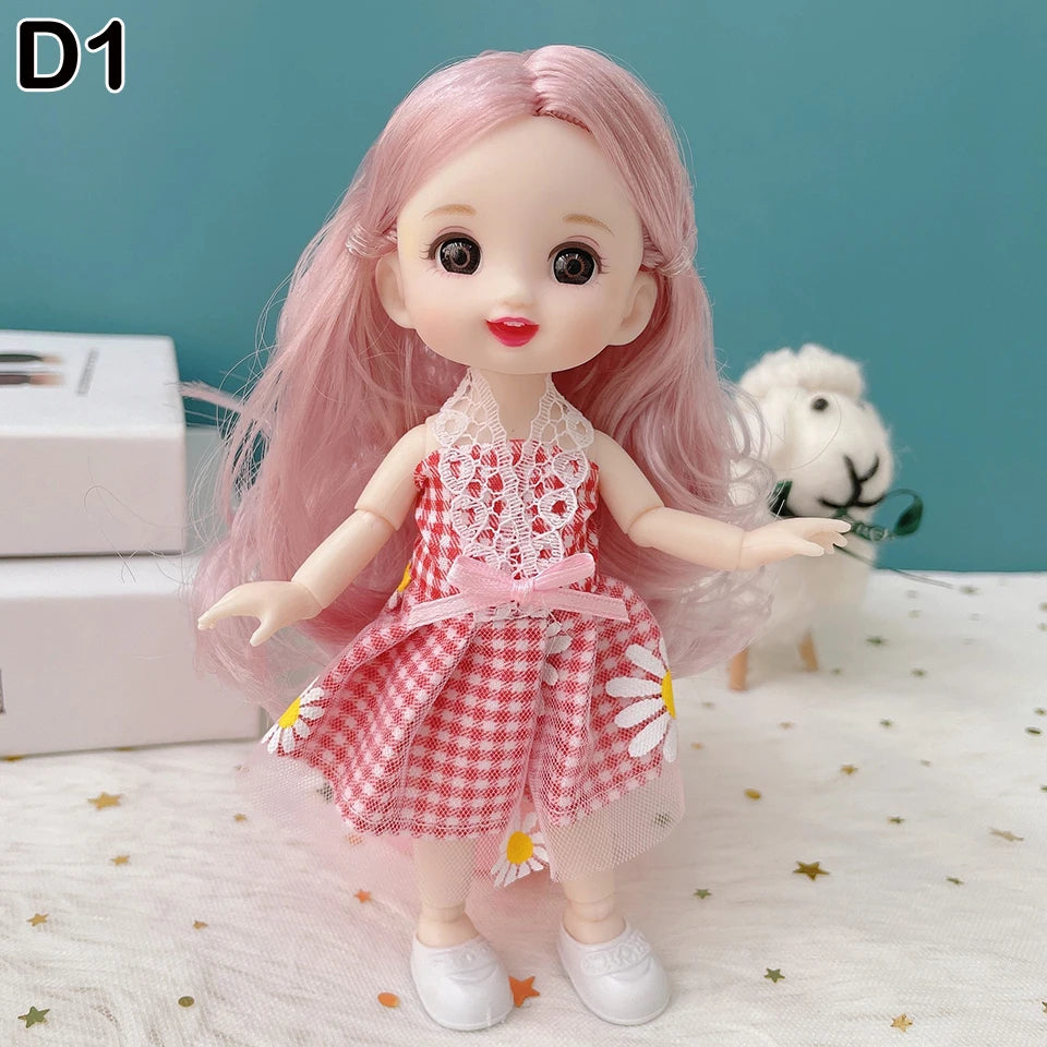 BJD Mini Doll | 13 Movable Joints & 3D Big Eyes