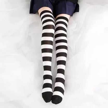 Lolita Striped Knee-High Socks