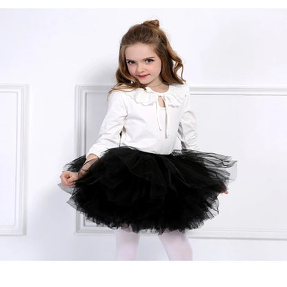 Fluffy Tutu Skirt for Girls – 6-Layer Princess Ballet Dance Tutu