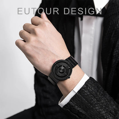 EUTOUR Men's Magnetic Quartz Watch: Stylish Ball Bearing Design