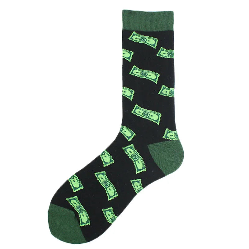 Cotton Happy Funny Socks - Alien Planet, Shark, Dinosaur Design Series 2