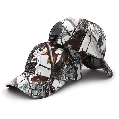 Tactical Camouflage Baseball Cap – Unisex Embroidered Snapback for Hunting & Fishing