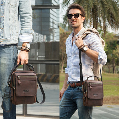 Men's Genuine Leather Messenger Bag