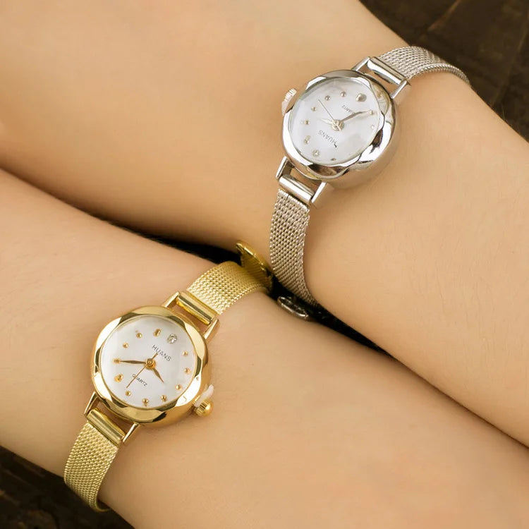 Women's Gold Casual Quartz Bracelet Watch