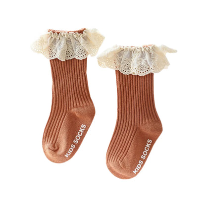 Baby Dressy Lace Socks Medium Tube