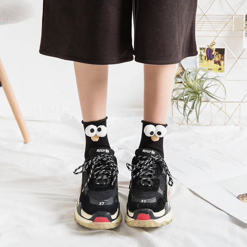 3D Eyes Designer Fashion Happy Cute Socks