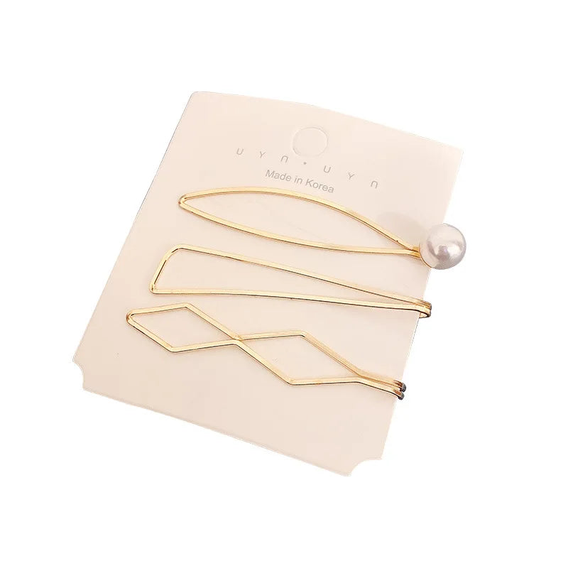 Side Clip | Rhinestone & Pearl Hairpin for Trendy Girls