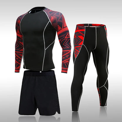 Men's Compression Set – Versatile Running Tights and Workout Top