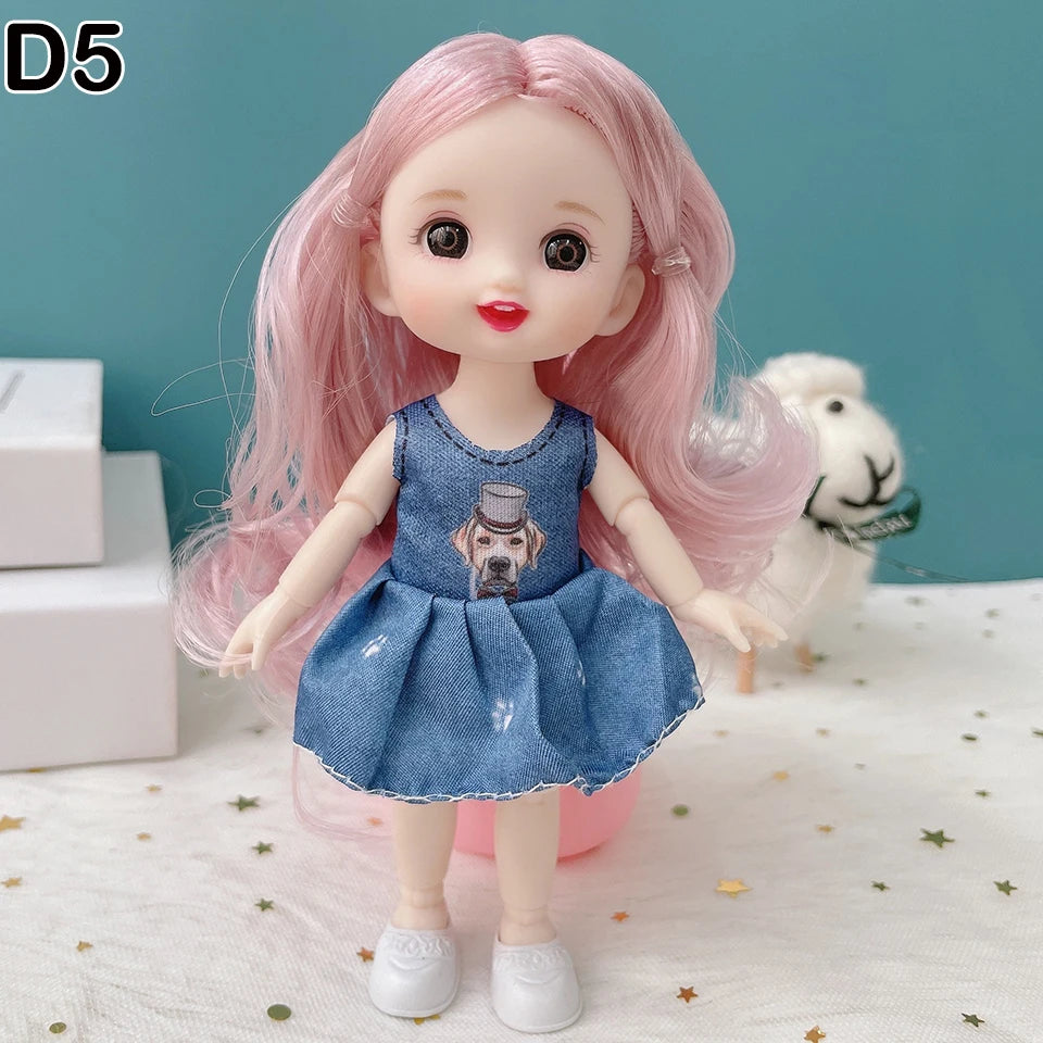 BJD Mini Doll | 13 Movable Joints & 3D Big Eyes