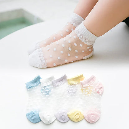 5 Pairs Children's Breathable Socks