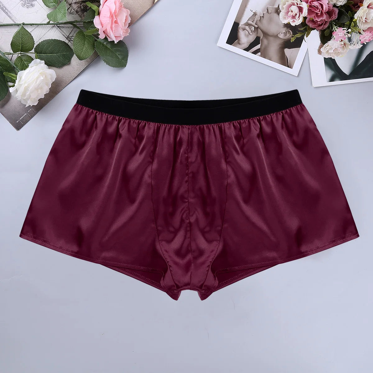 Men's Satin Boxer Shorts