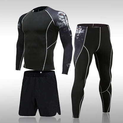 Men's Compression Set – Versatile Running Tights and Workout Top