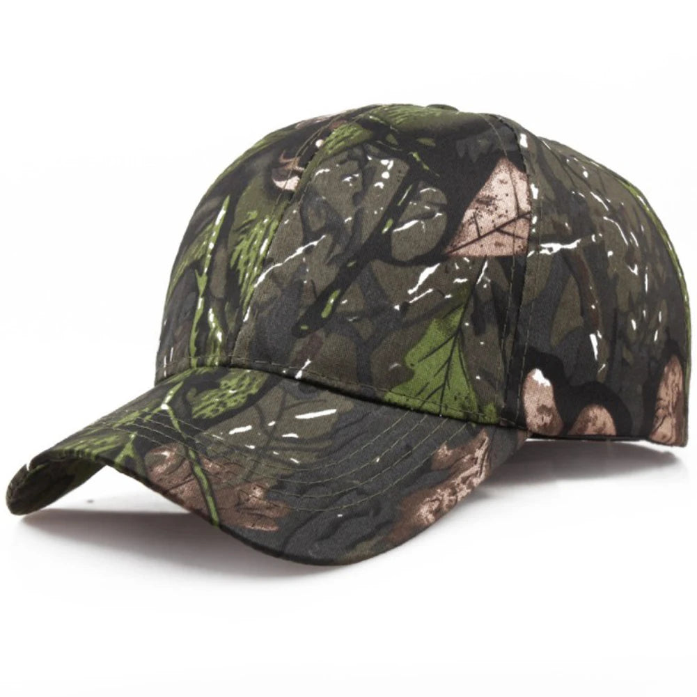 Unisex Quick-Drying Jungle Camo Baseball Cap – Outdoor Sunscreen Fishing Hat