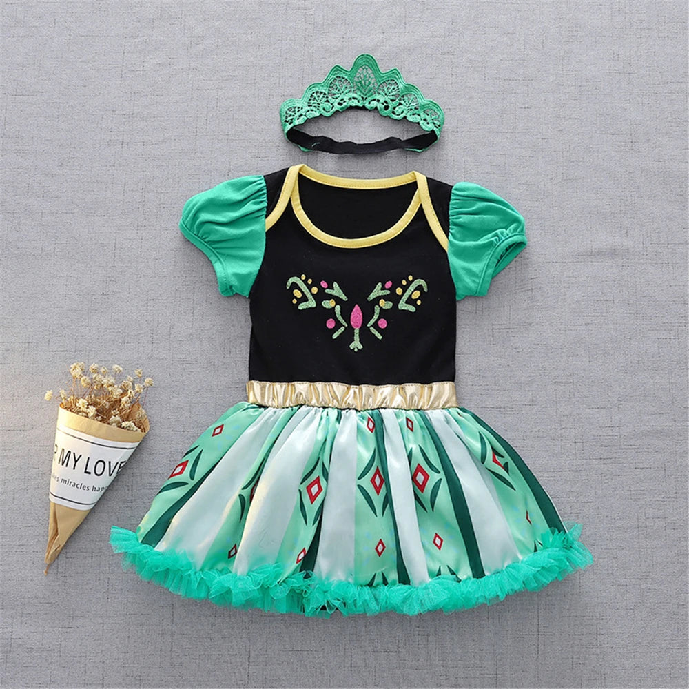 Fancy Fairy Princess Romper and Tutu Dress Set