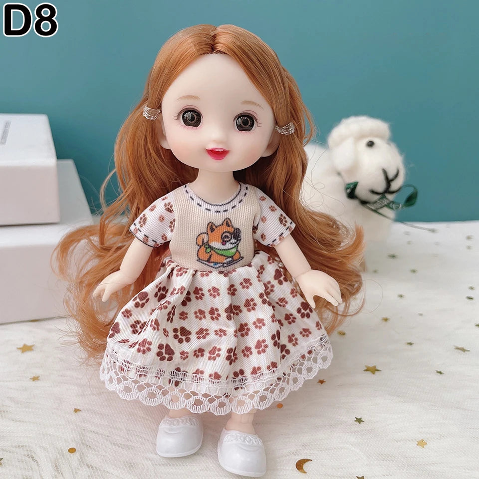 BJD Mini Doll | 13 Movable Joints & 3D Big Eyes