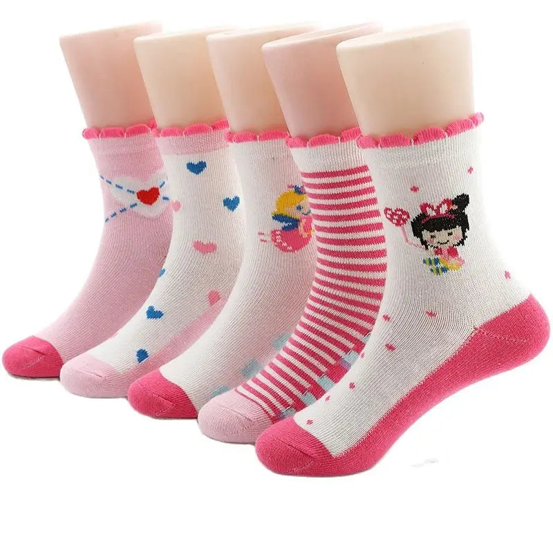 Pink Me Not Kids' Socks (5 Pairs)