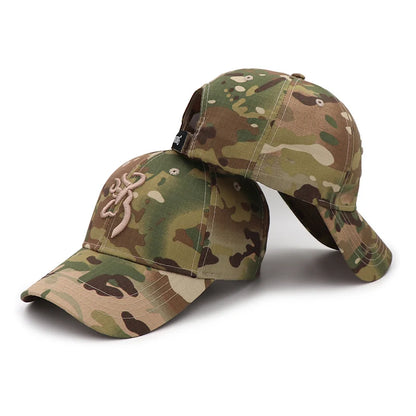 Tactical Camouflage Baseball Cap – Unisex Embroidered Snapback for Hunting & Fishing