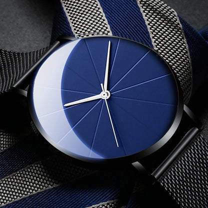 Minimalist Men's Fashion Watch - Ultra Thin Quartz Timepiece