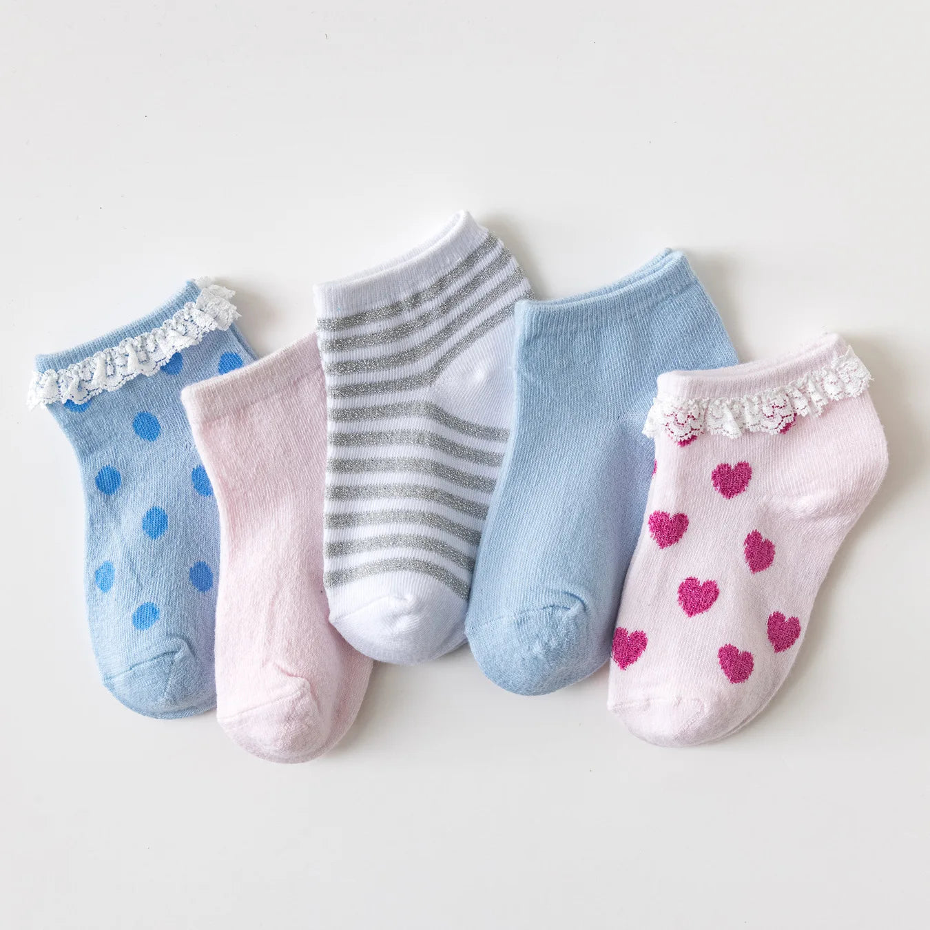 5 Pairs/lot Children Socks Summer Breathable