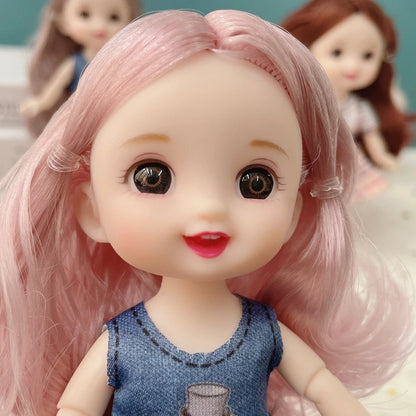 BJD Mini Doll | 13 Movable Joints & 3D Big Eyes