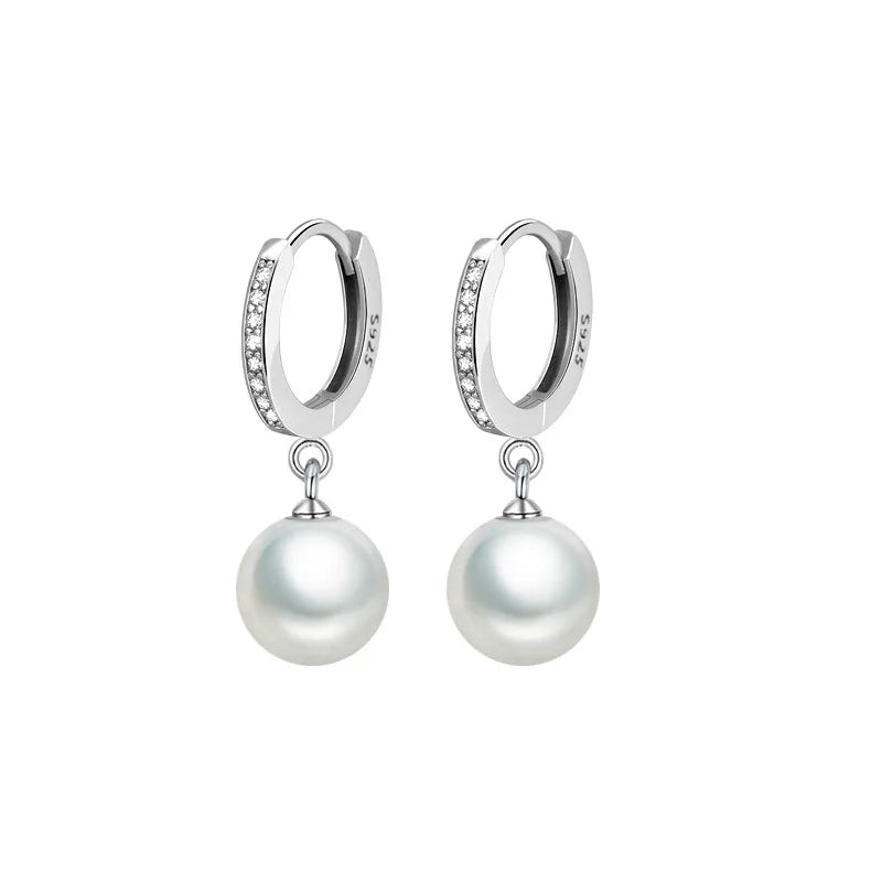 Genuine Freshwater Pearl Earrings | 925 Sterling Silver