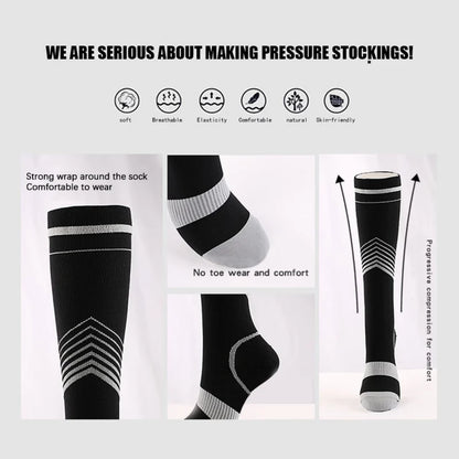 6 Pairs Compression Socks for Women&Men Knee High Sock