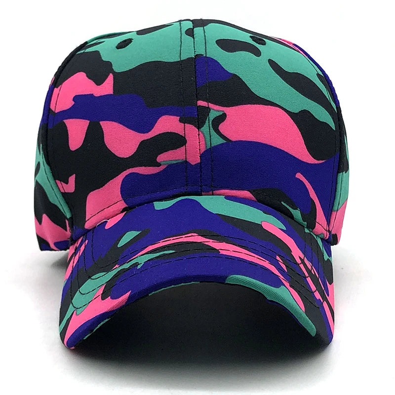 New Camo Baseball Cap – Tactical Camouflage Snapback Hat for Men