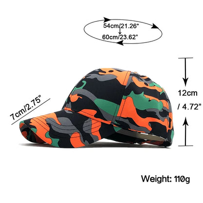 New Camo Baseball Cap – Tactical Camouflage Snapback Hat for Men