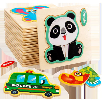 Baby Wooden 3D Jigsaw Puzzle