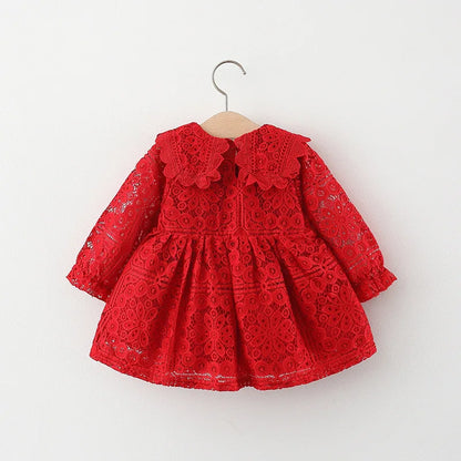 Toddler Girls' Lace Doll Collar Dress