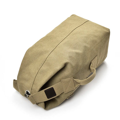 Large Capacity Backpack for Men | Canvas Bucket Shoulder Bag